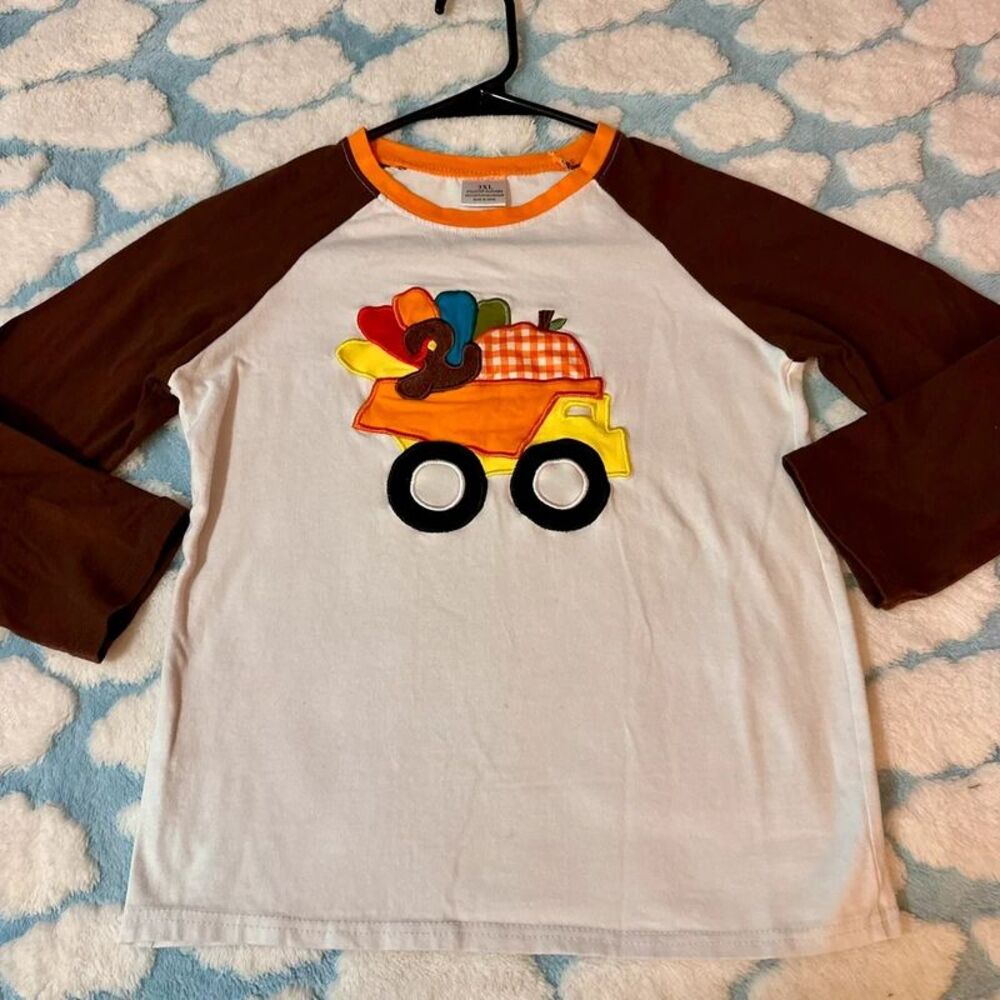 Embroidered Thanksgiving shirt Boy’s size 10